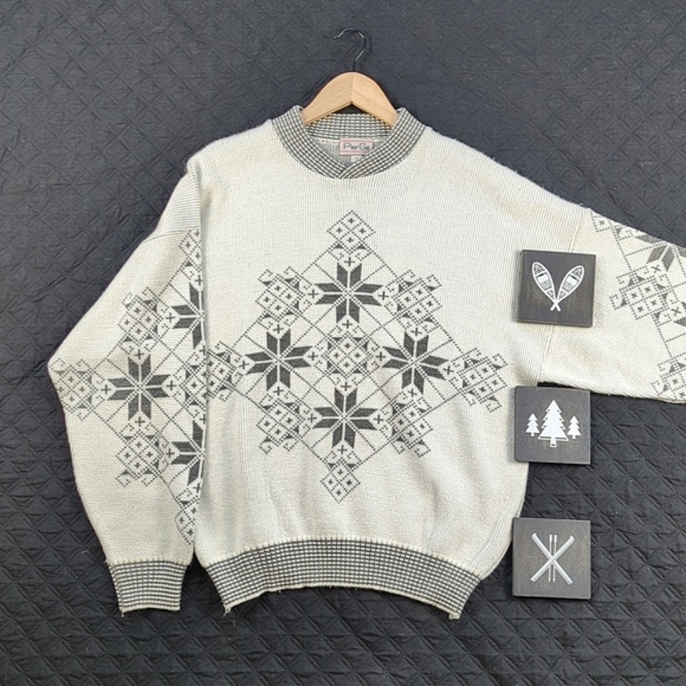 Aprés Ski Vintage Oversized Crew Neck Sweater